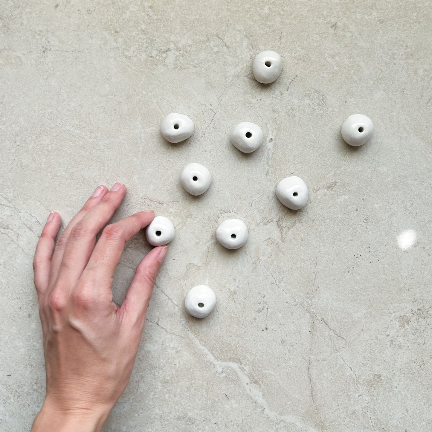 Incense bead ~ Classic White