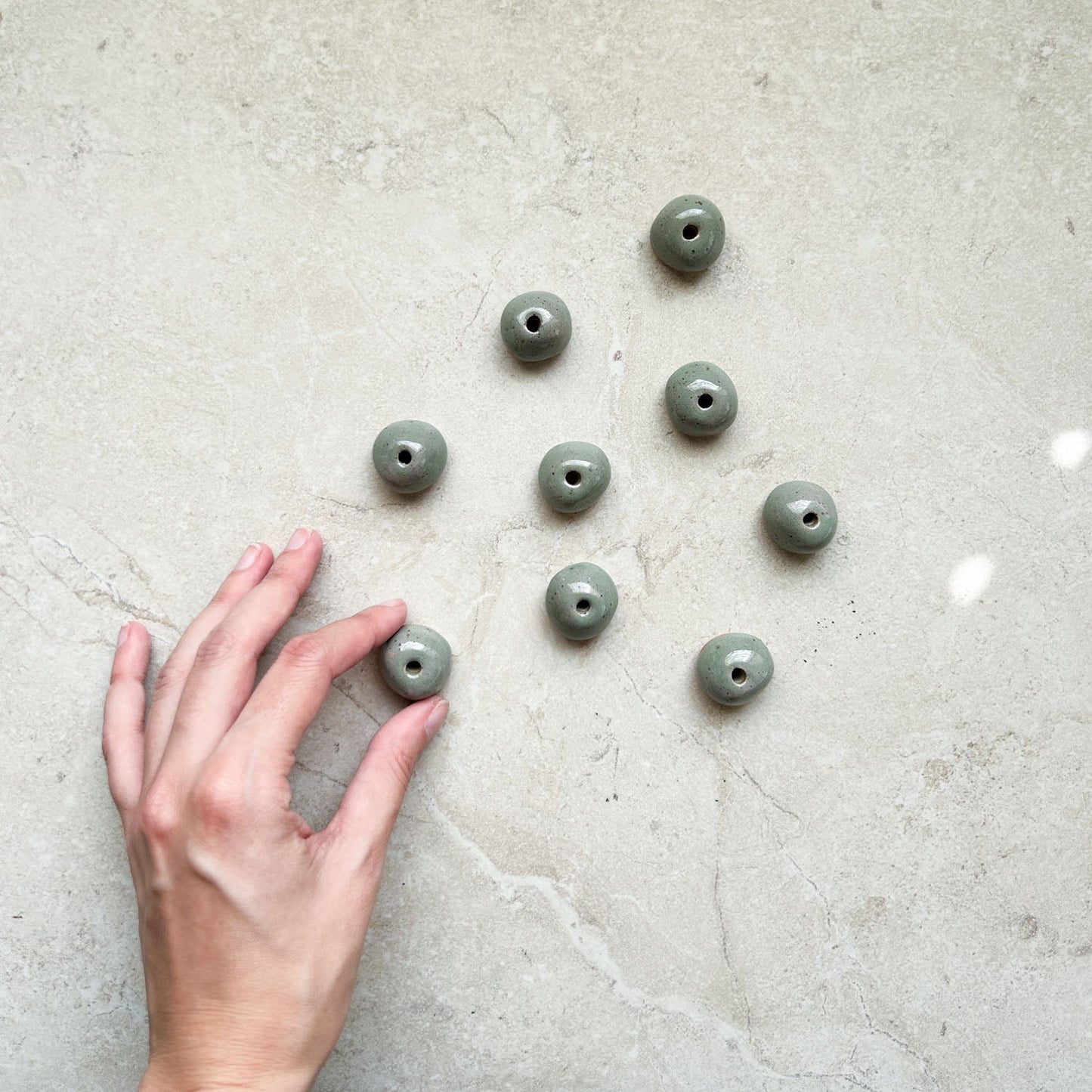 Incense bead ~ Sage on Natural