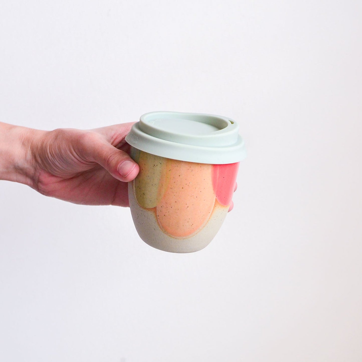 Reusable takeaway cup ~ Rainbow {8oz}