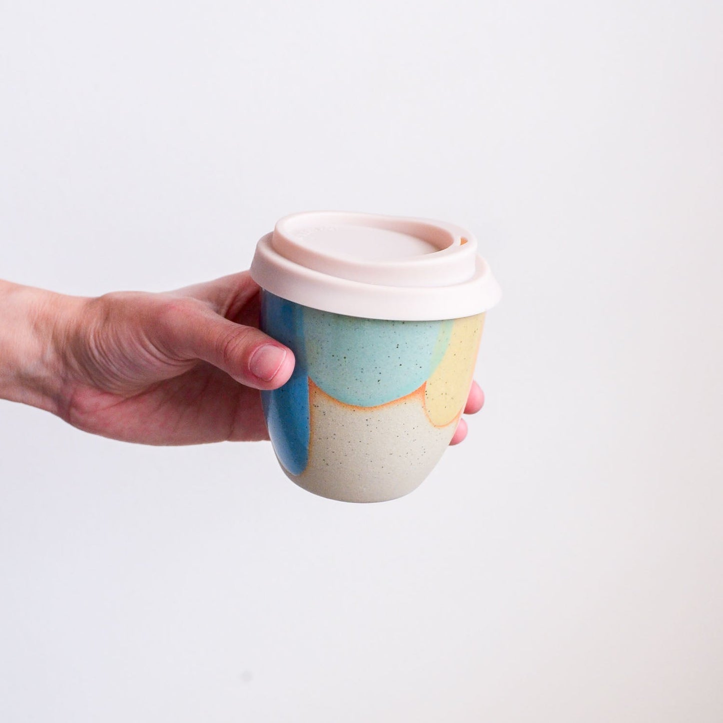 Reusable takeaway cup ~ Rainbow {8oz}