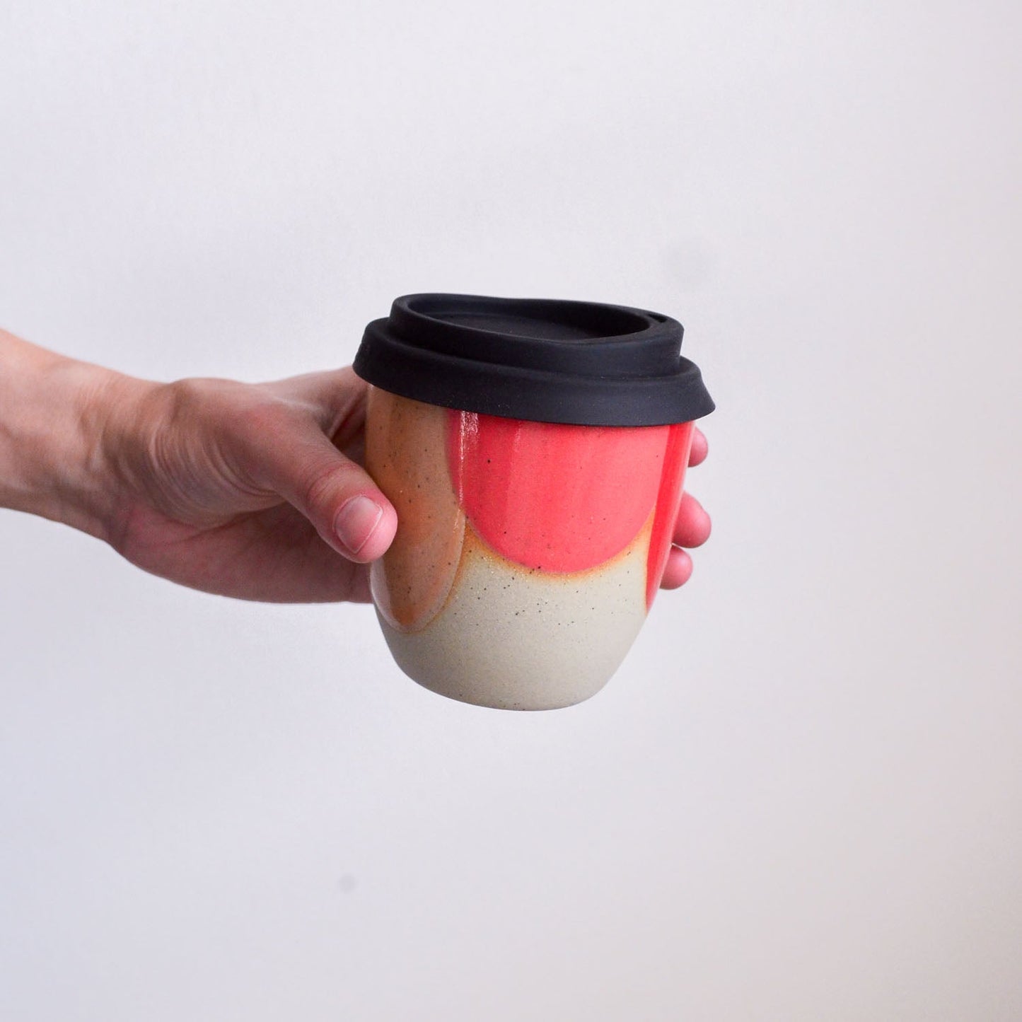 Reusable takeaway cup ~ Rainbow {8oz}