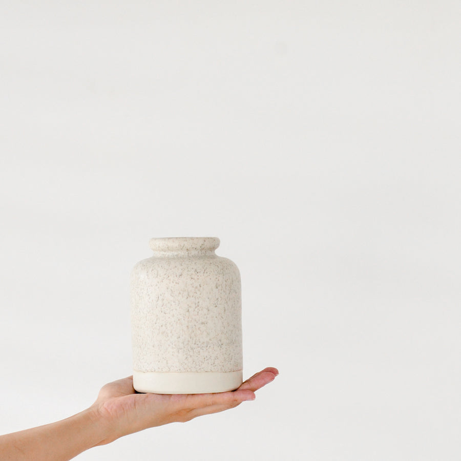 Stoneware jar {medium} ~ Haven