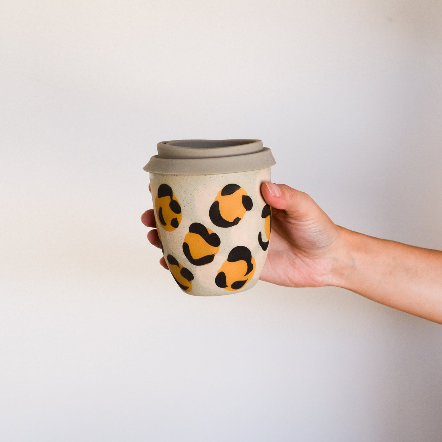 Reusable takeaway cup ~ Leopard {12oz}