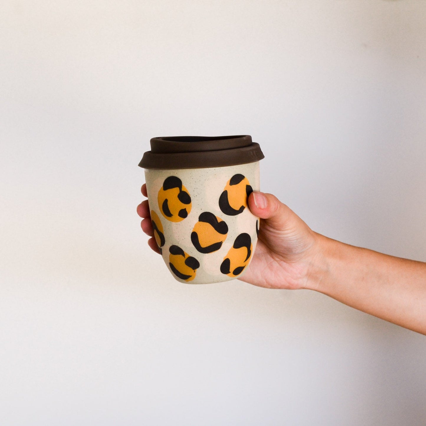 Reusable takeaway cup ~ Leopard {12oz}