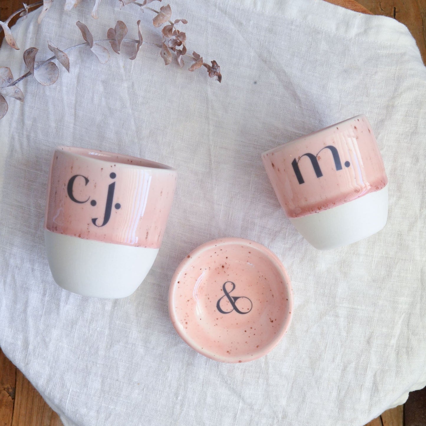 Monogram cup ~ Dusk