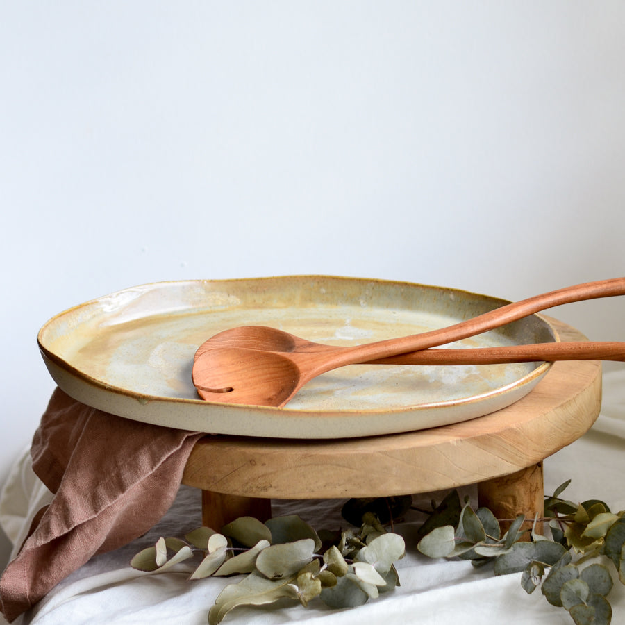 Oval serving platter ~ Pebblestone
