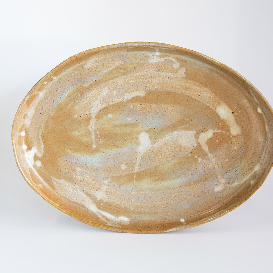 Oval serving platter ~ Pebblestone