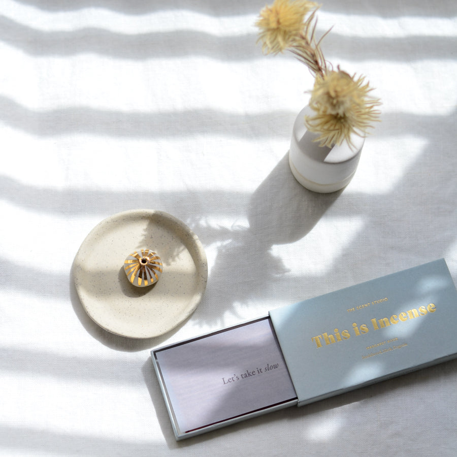 Serenity incense gift set ~ Gold Lustre Lines
