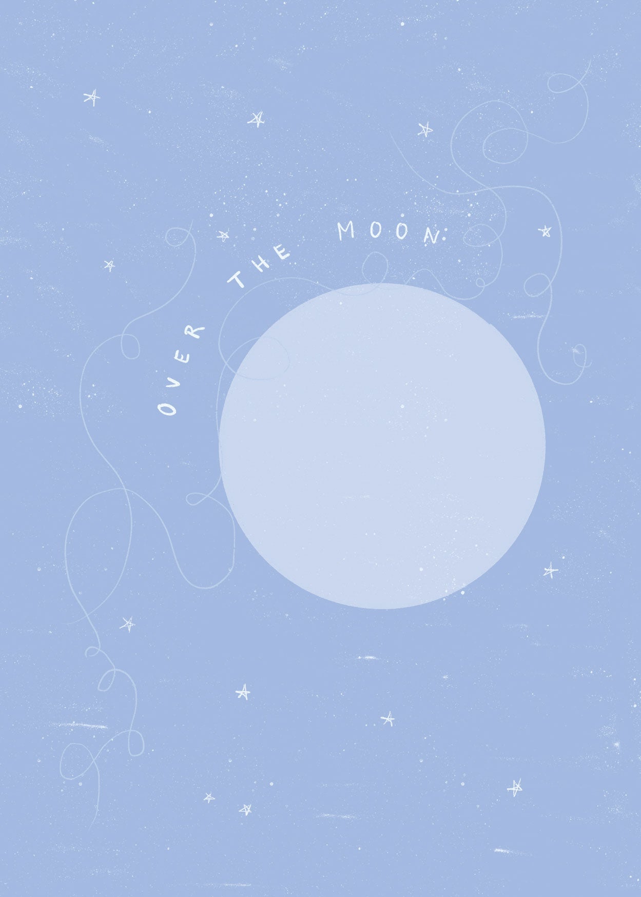 'Over the Moon' greeting card ~ Studio Partridge