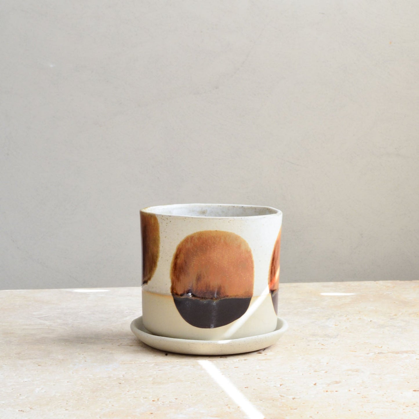 Ceramic planter ~ Coffee