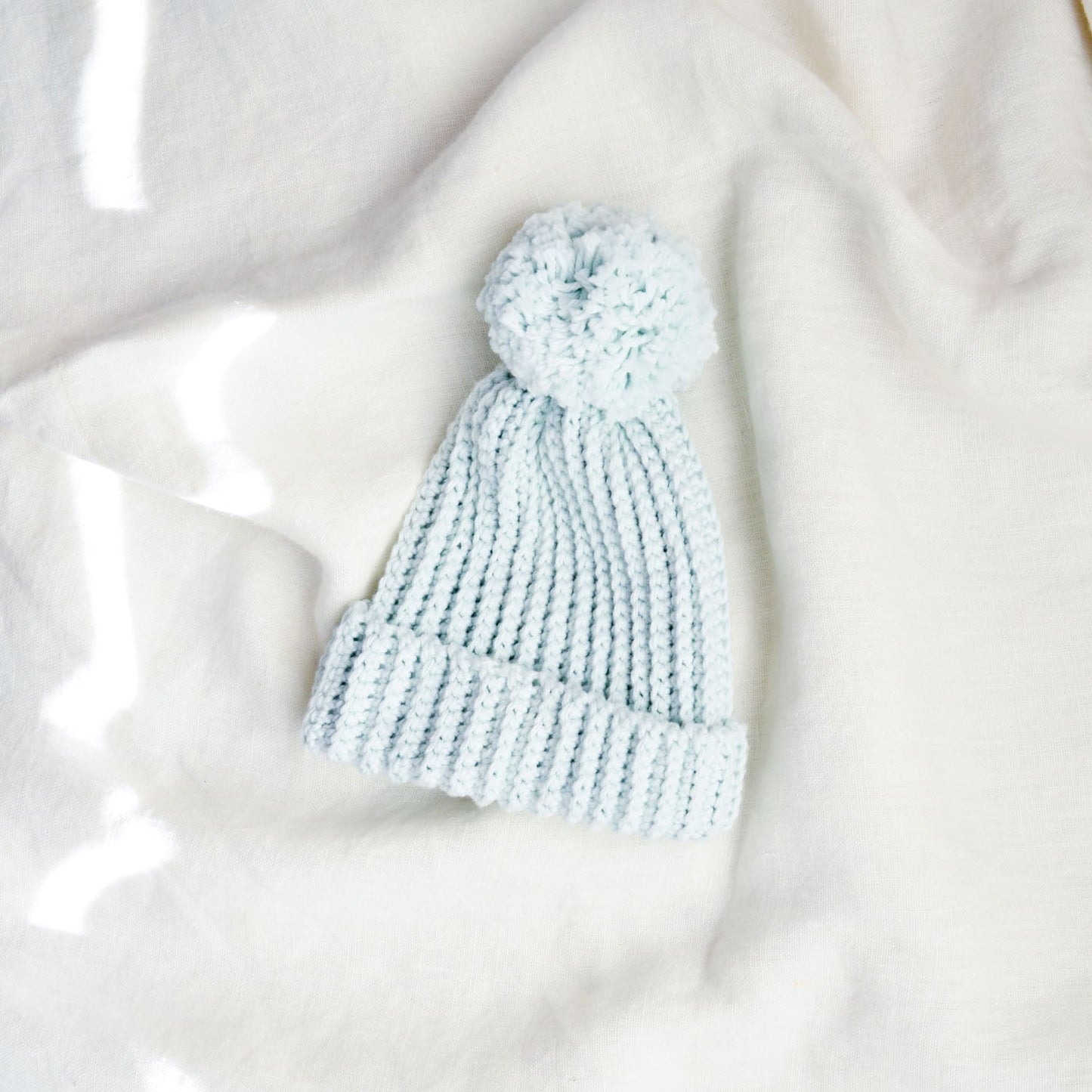 Crochet baby beanie (cotton)