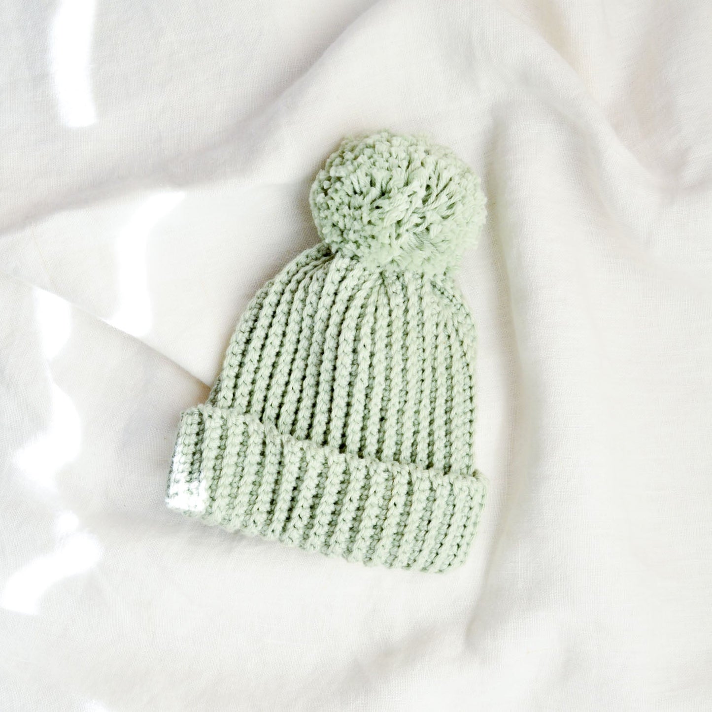 Crochet baby beanie (cotton)