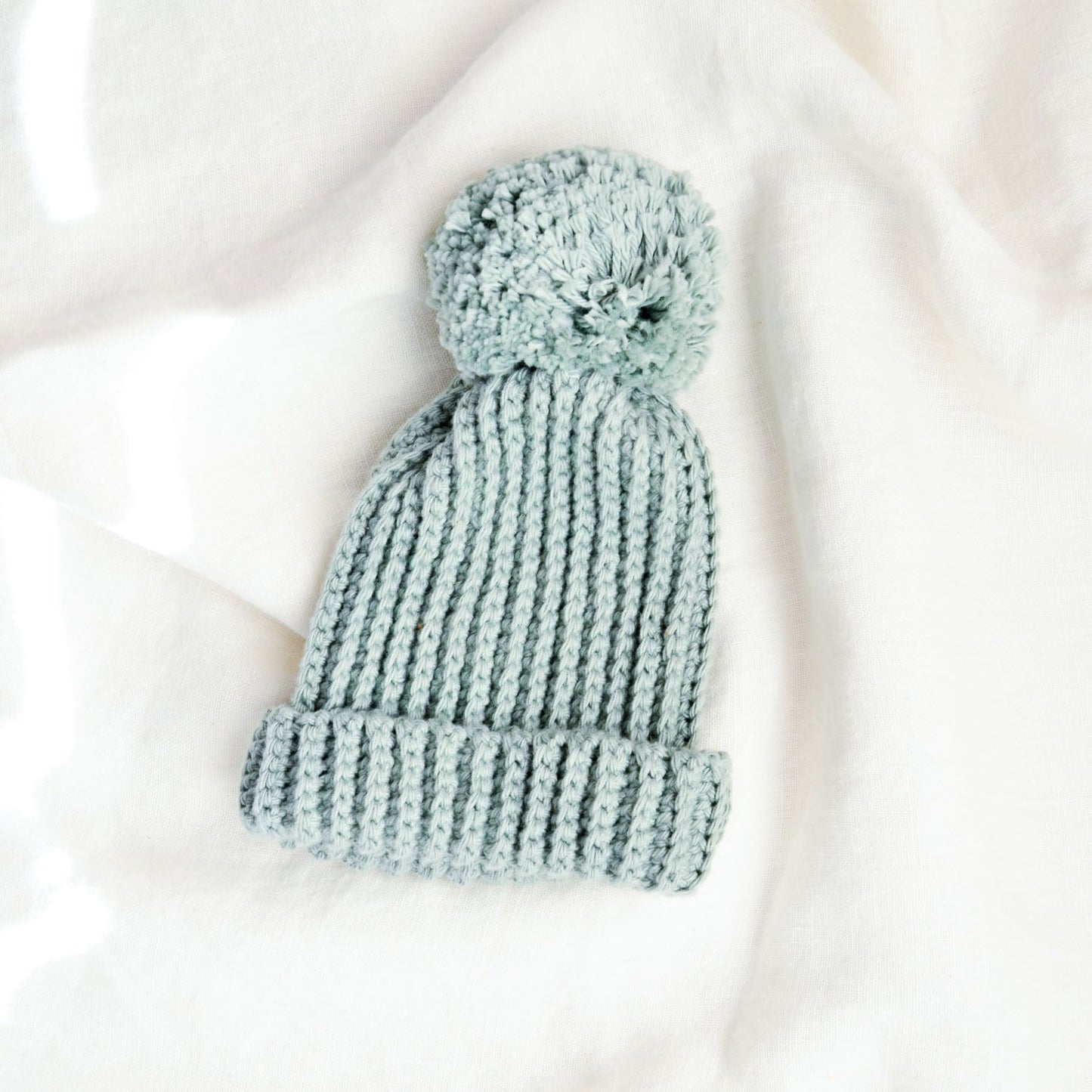 Crochet baby beanie (cotton)