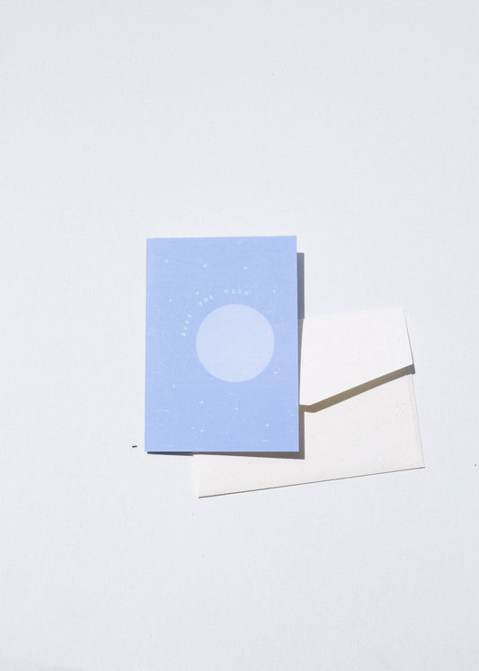 'Over the Moon' greeting card ~ Studio Partridge