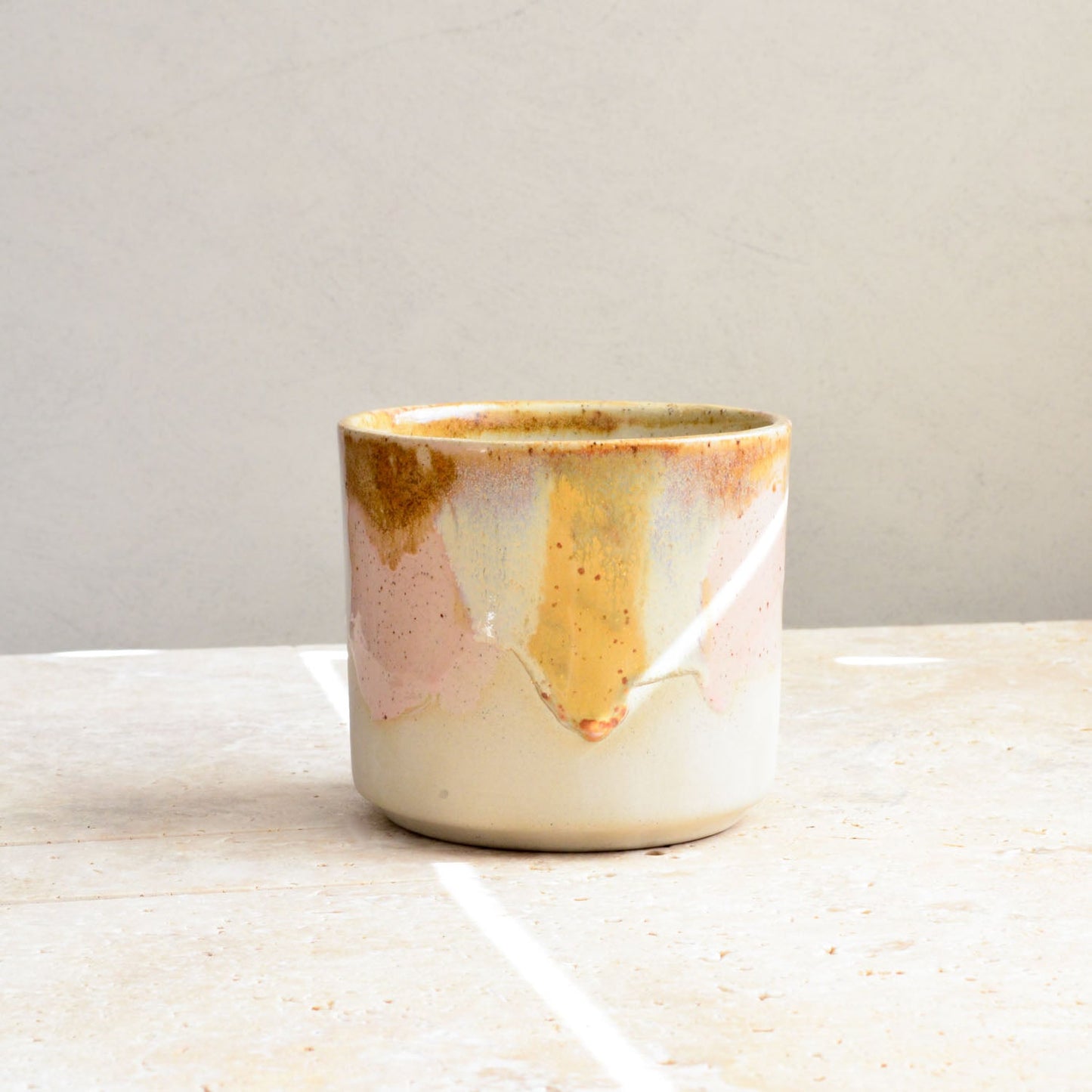 Ceramic planter ~ Earthy Retro