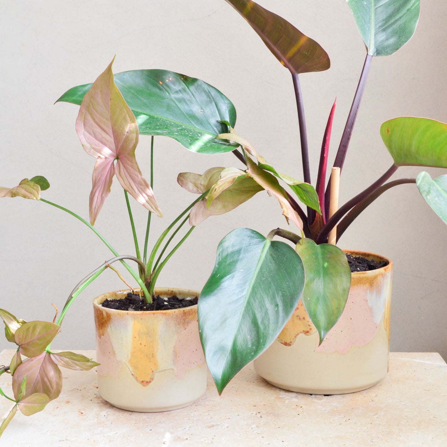 Ceramic planter ~ Earthy Retro