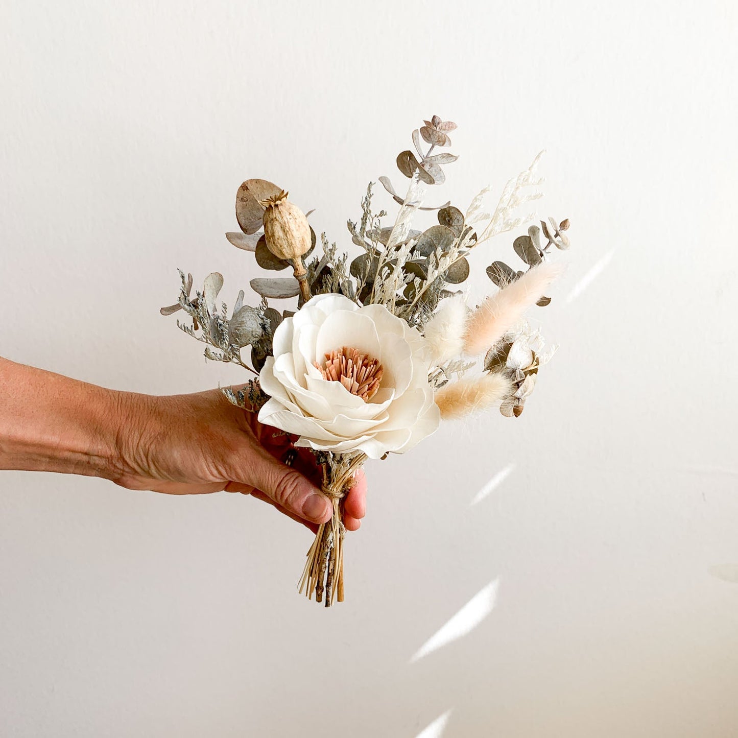 Dried posy ~ Wild Rose sola wood flower