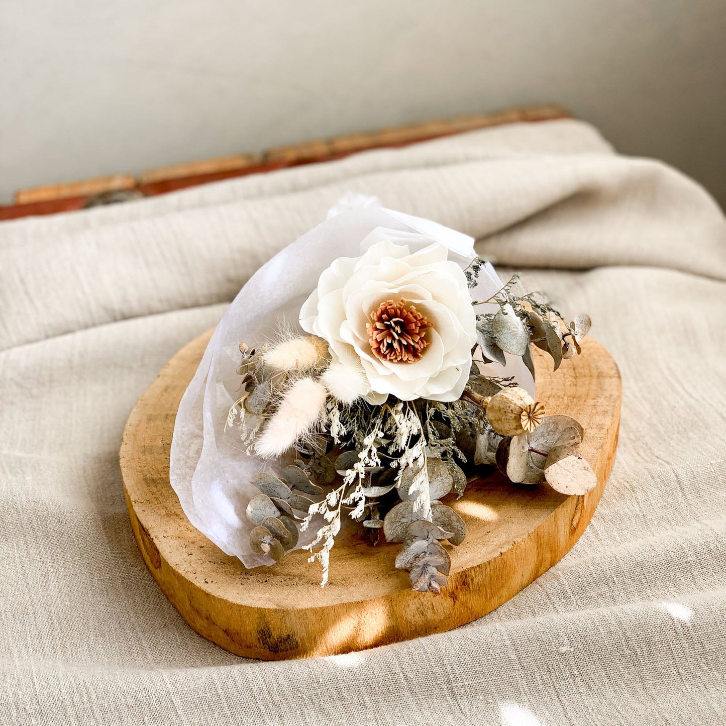 Dried posy ~ Wild Rose sola wood flower