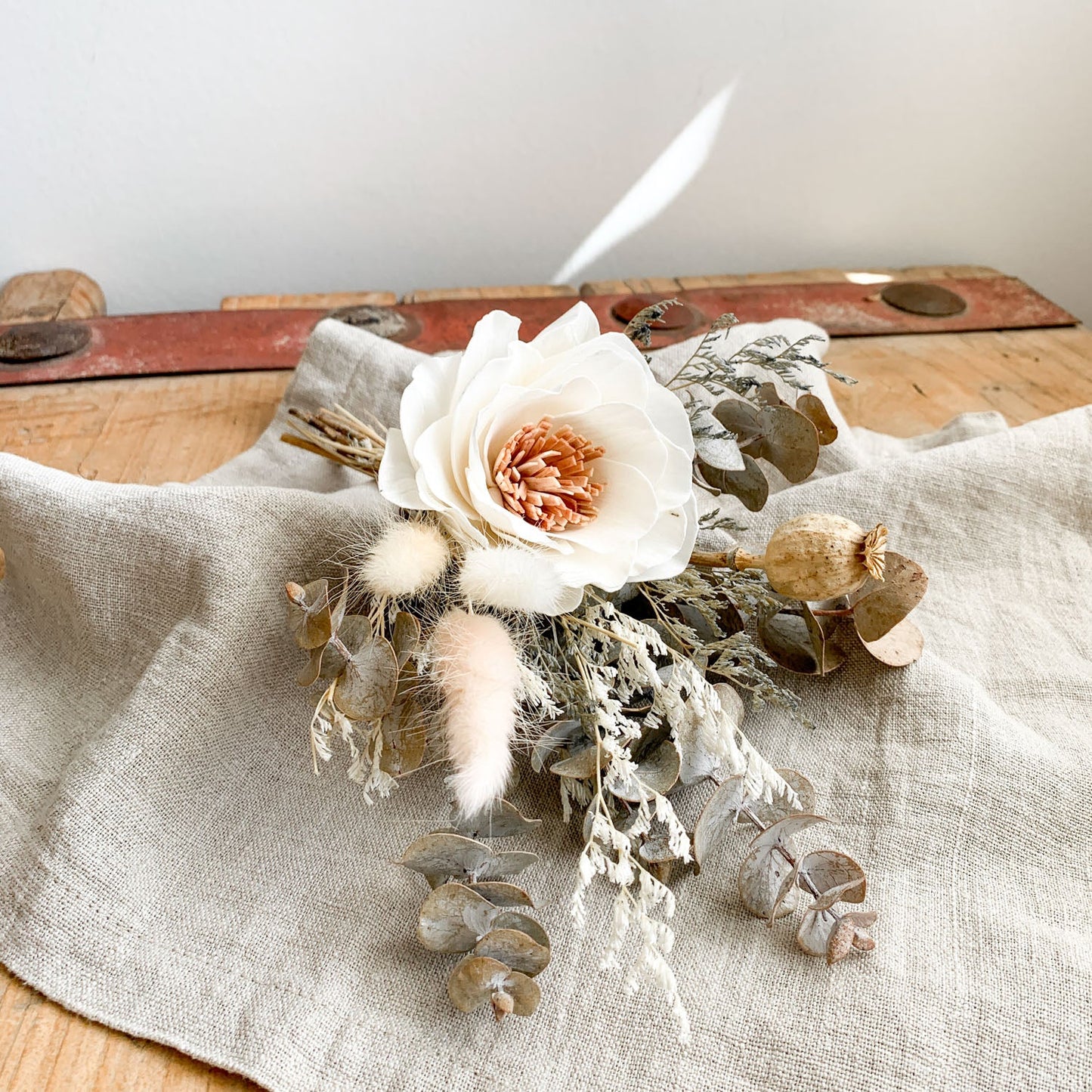 Dried posy ~ Wild Rose sola wood flower