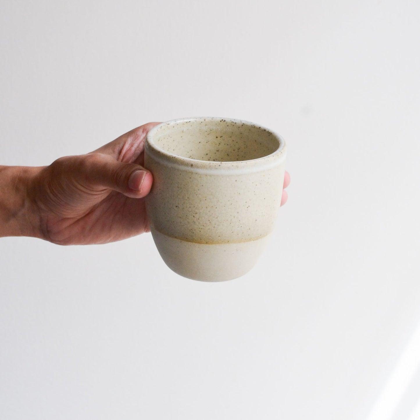 Reusable takeaway cup ~ Driftwood on Natural {8oz}