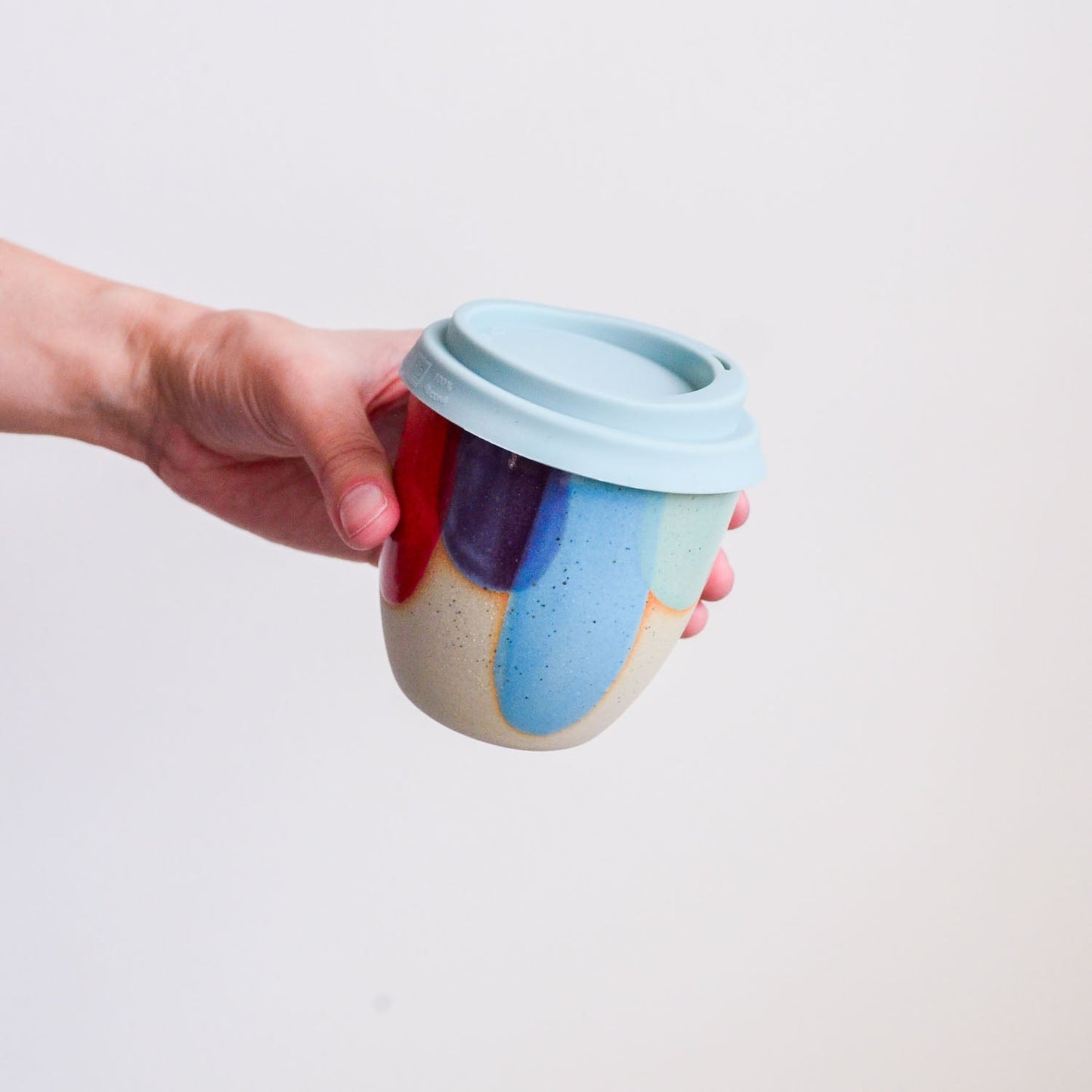 Reusable takeaway cup ~ Rainbow {8oz}