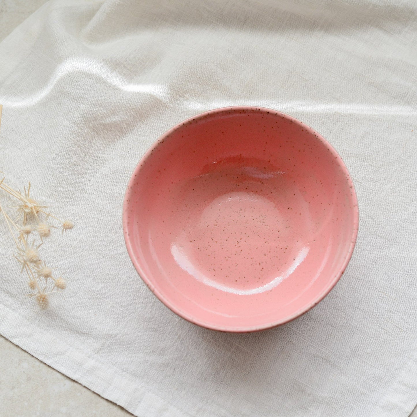 Breakfast bowl ~ Coral on Natural