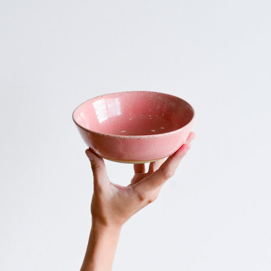 Breakfast bowl ~ Coral on Natural