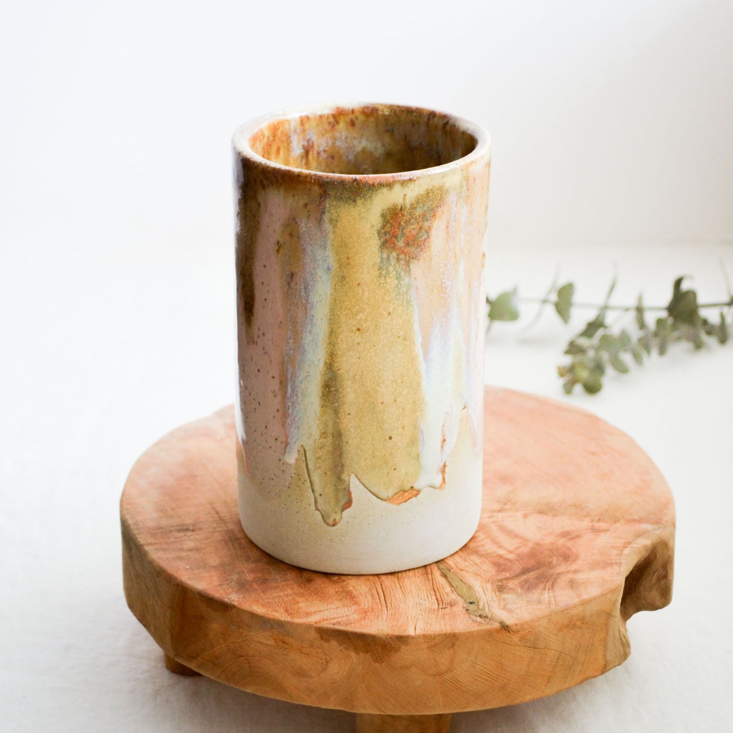 Tall Vase ~ Earthy Retro