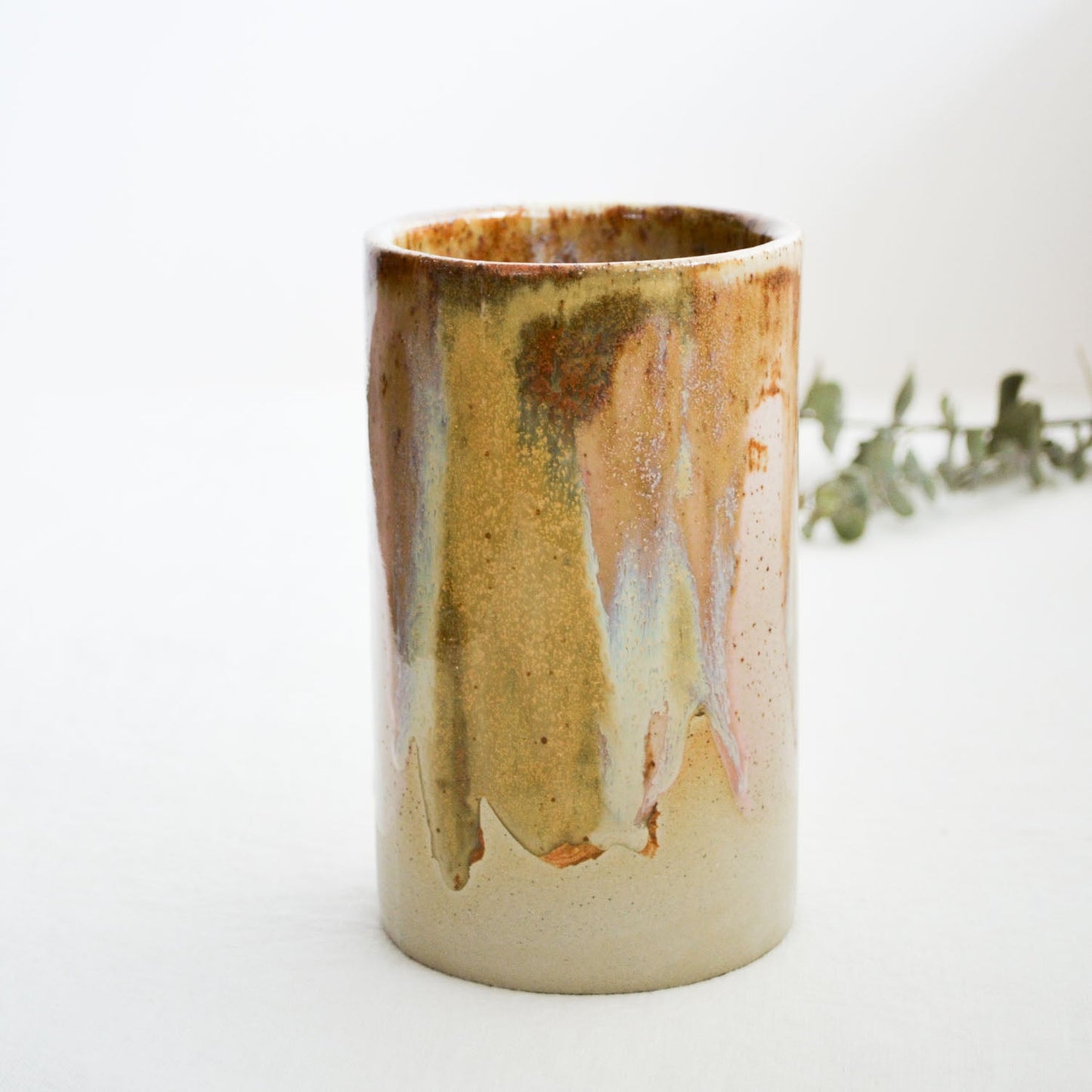 Tall Vase ~ Earthy Retro
