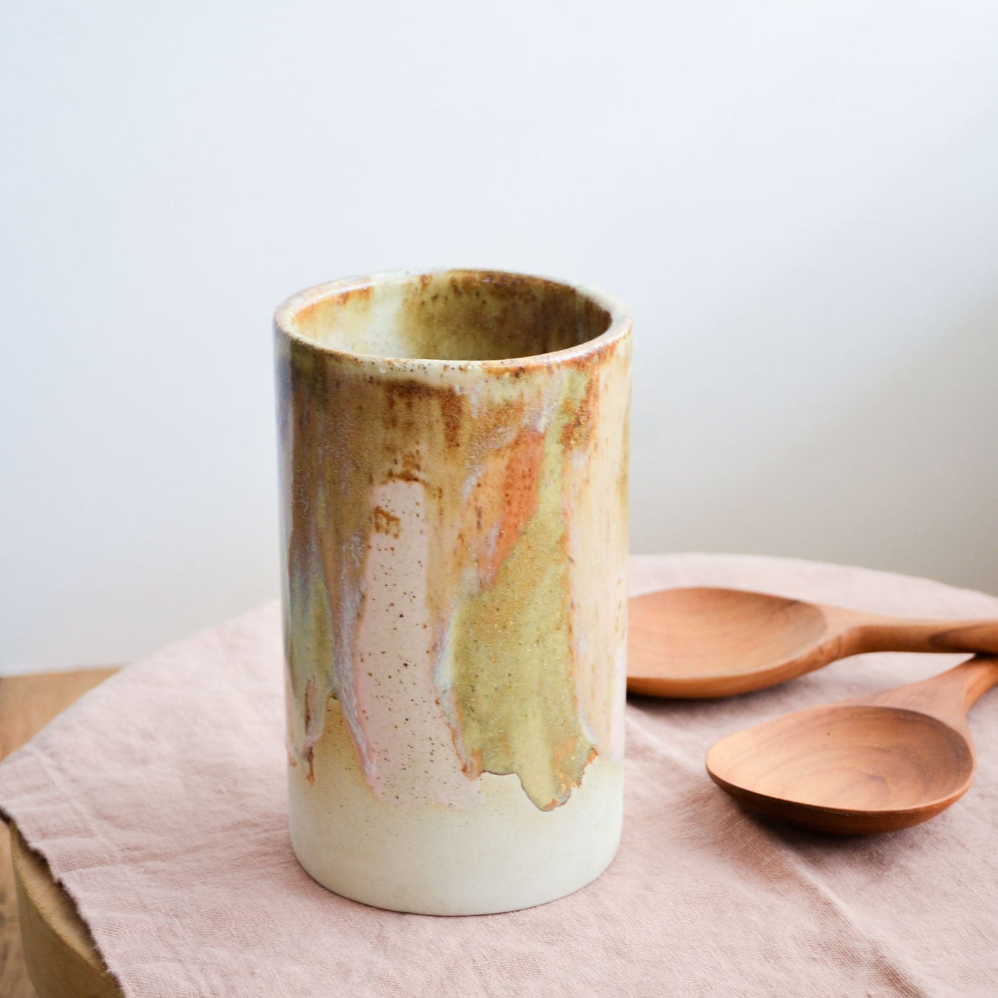 Tall Vase ~ Earthy Retro