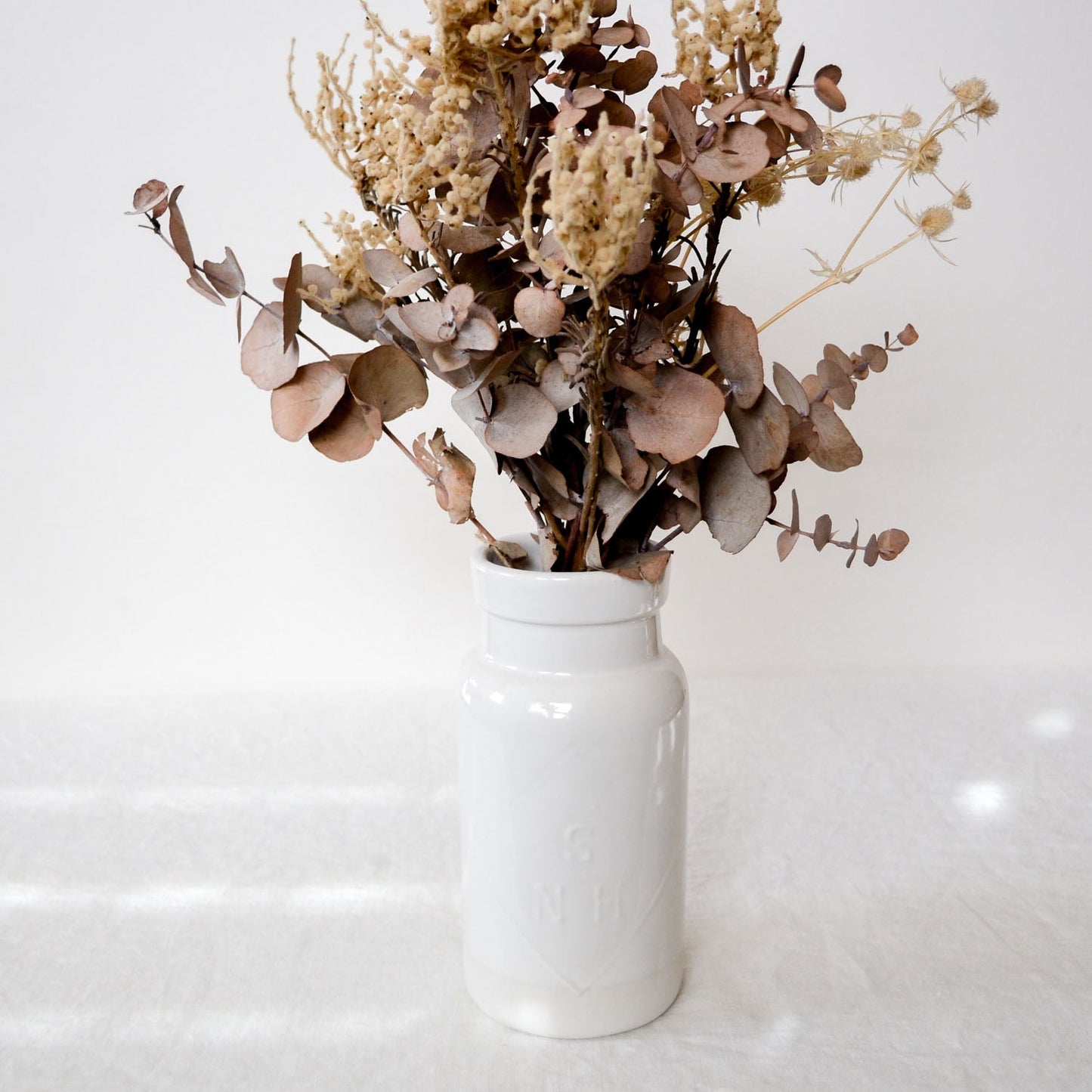Large bottle jar ~ Classic White {disc}
