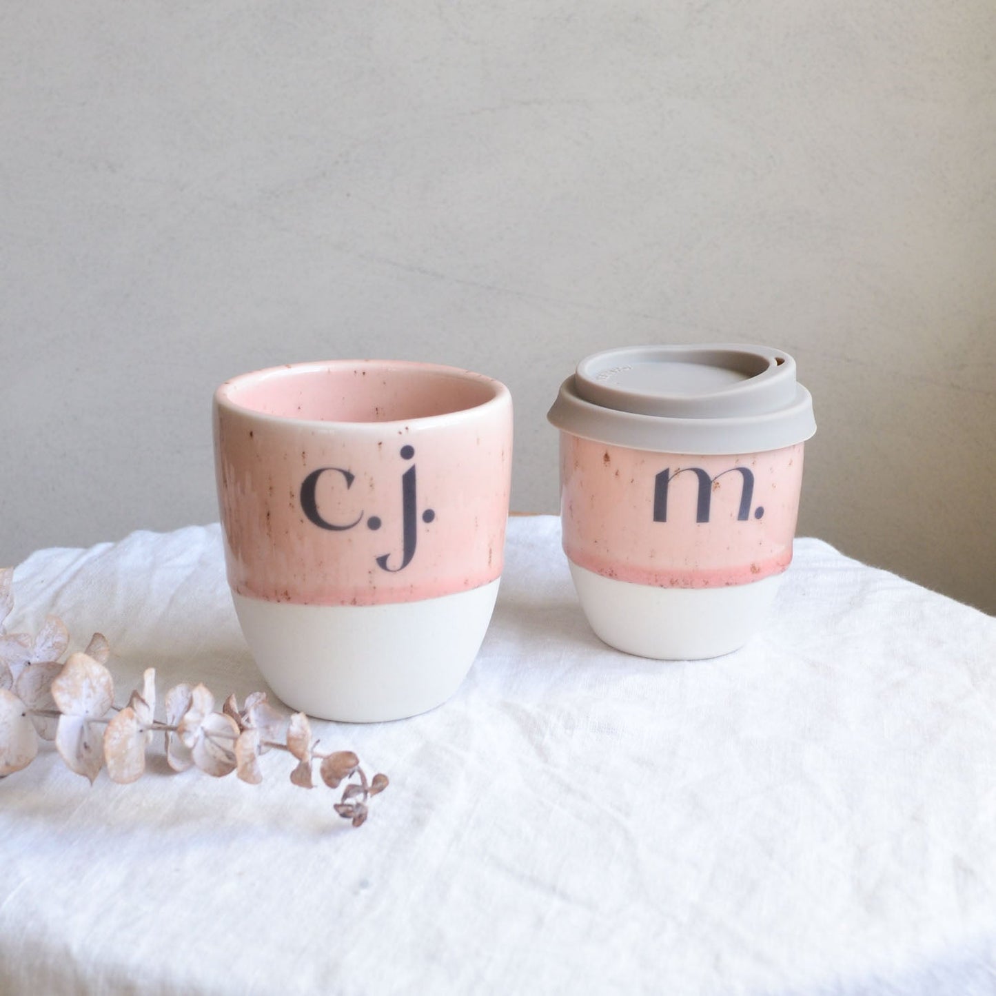 Monogram cup ~ Dusk