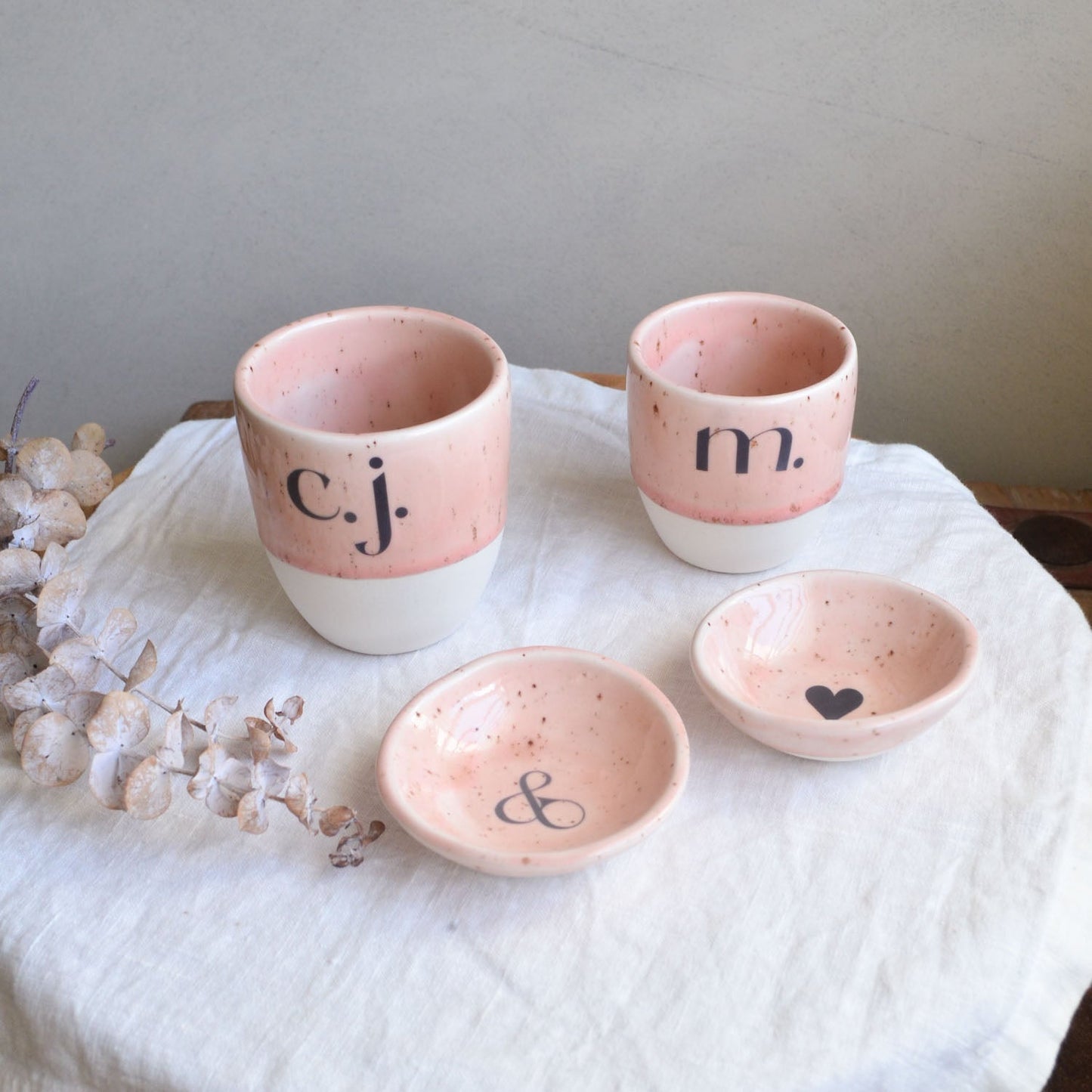 Monogram cup ~ Dusk