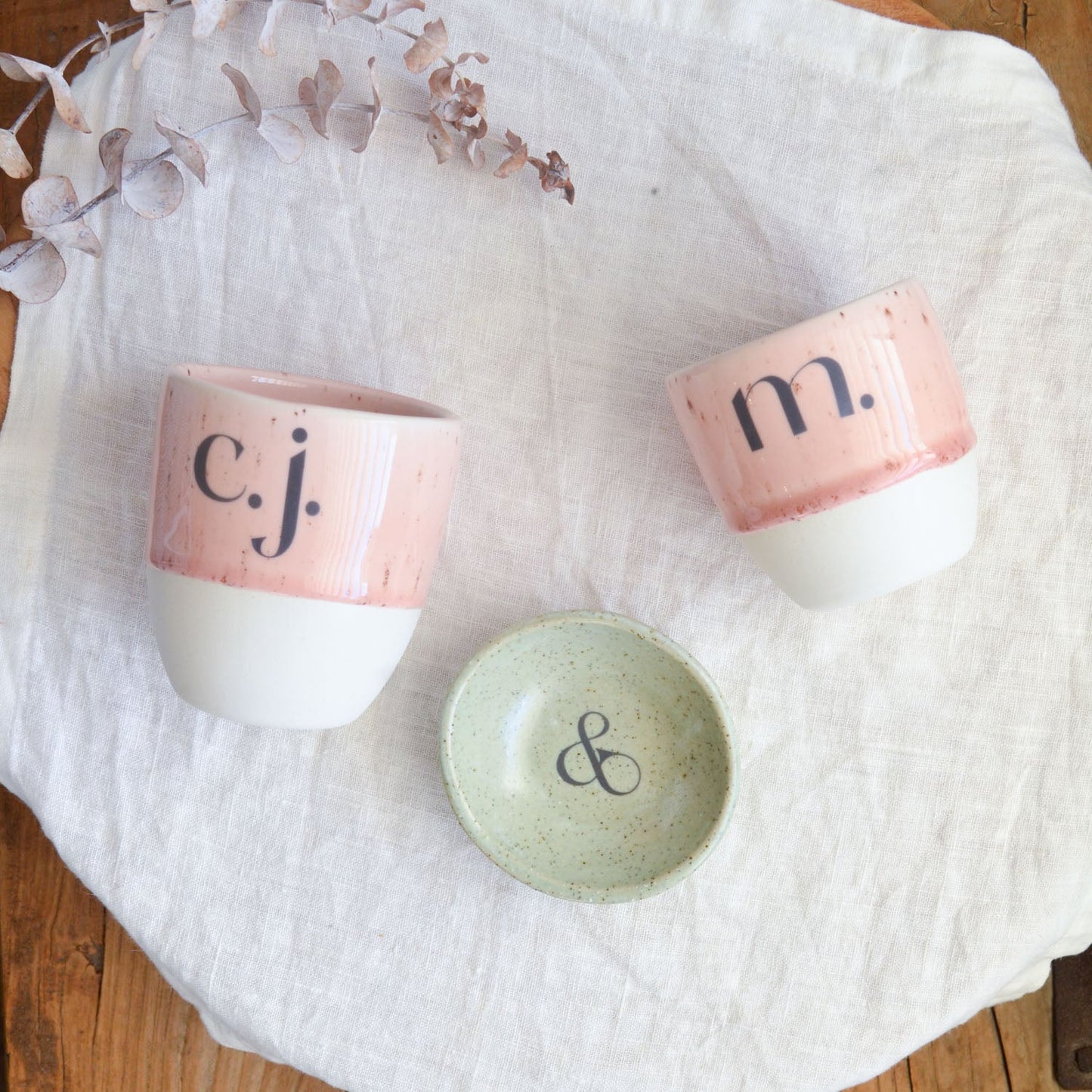 Monogram cup ~ Dusk