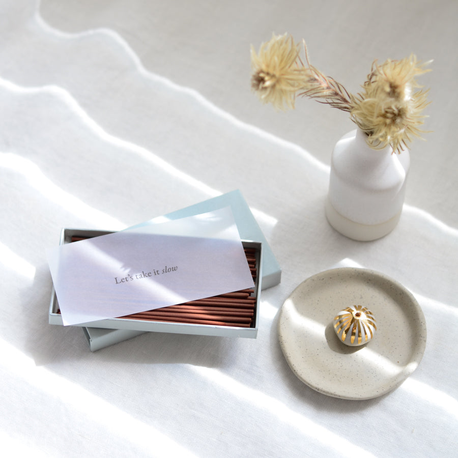 Serenity incense gift set ~ Gold Lustre Lines