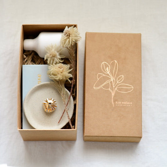 Serenity incense gift set ~ Gold Lustre Lines